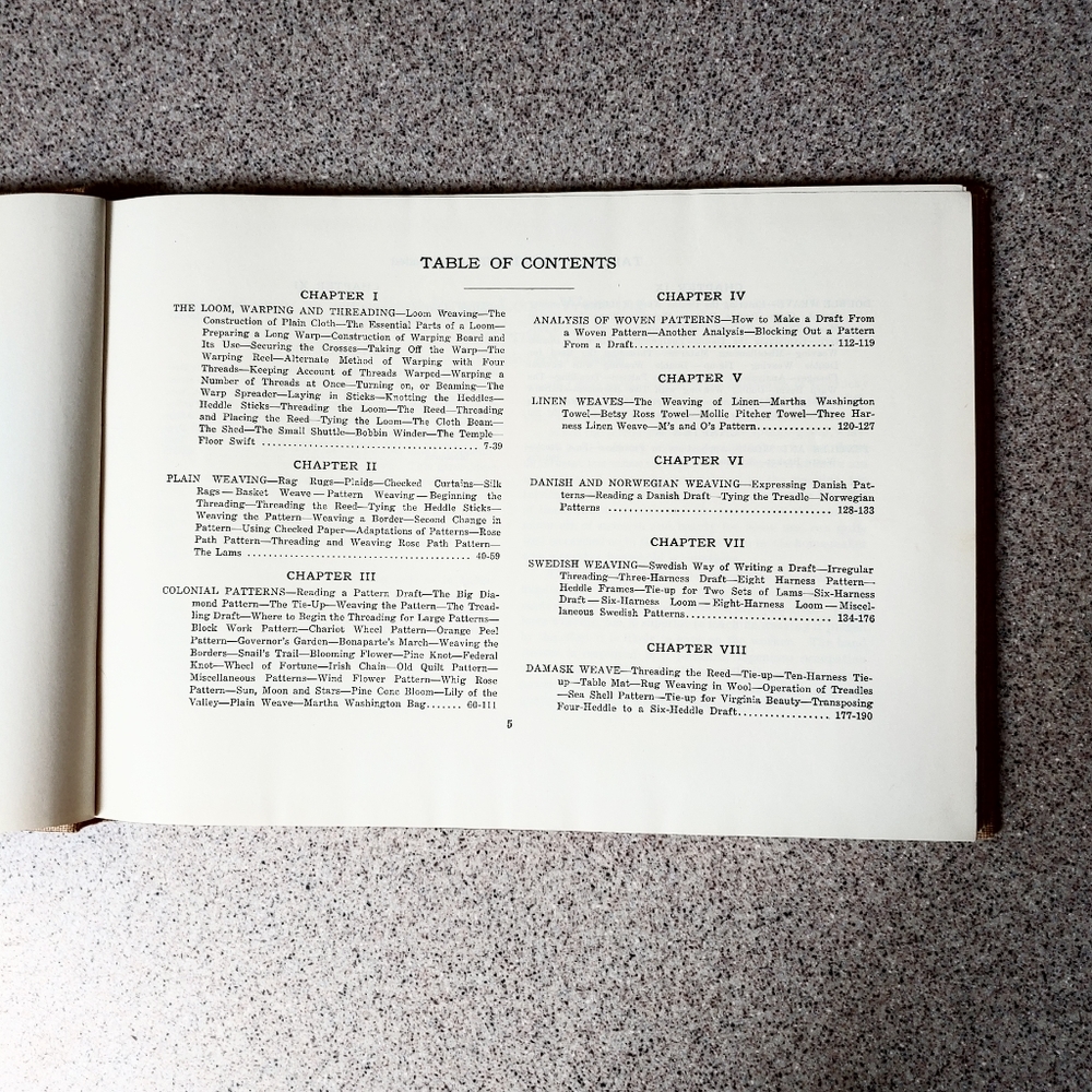 Vintage Foot Power Loom Weaving Book - Picture 2 of 8